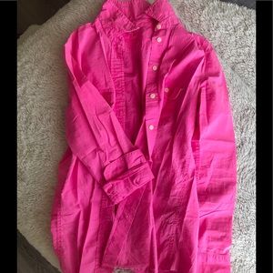 Gap bright pink button down